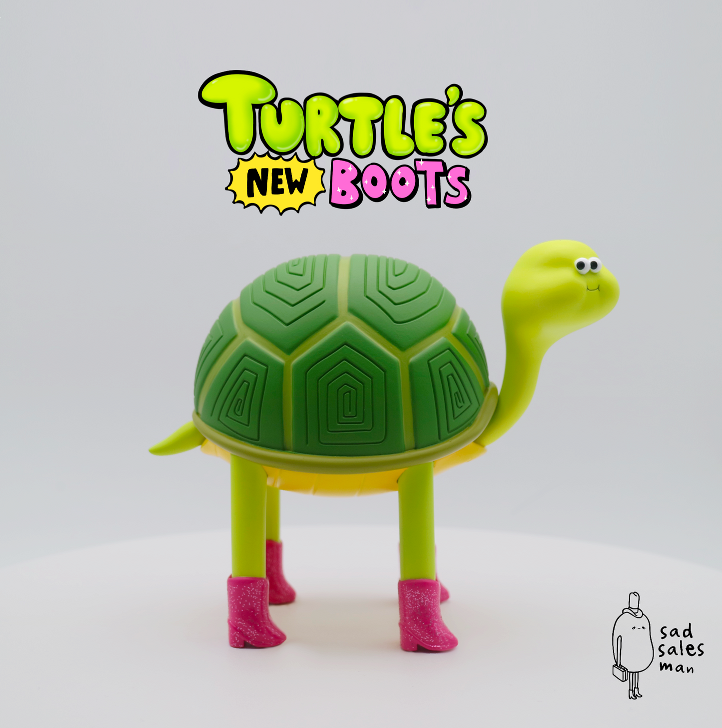 Turtle’s new Boots - Pink sparkle